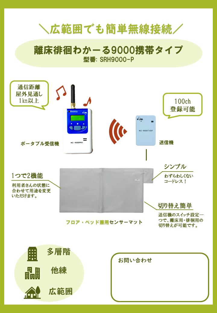 離床徘徊わかーる9000携帯タイプ